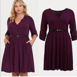 NWT Torrid Belted Shirt Dress - Size 2 (18/20)